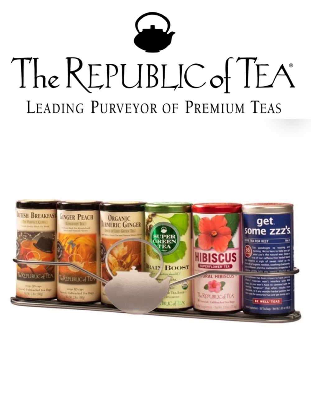 The REPUBLIC of TEA Citizen's Six-Tin Rack